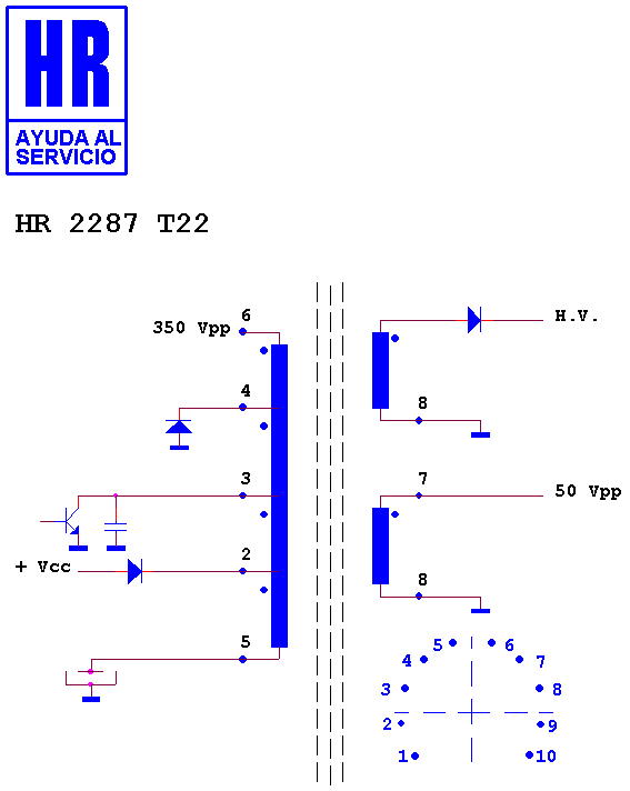 Schematic diagram for HR 2287 T22